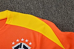 2025-26 Brazil Orange Short Sleeve Training Jersey view 7