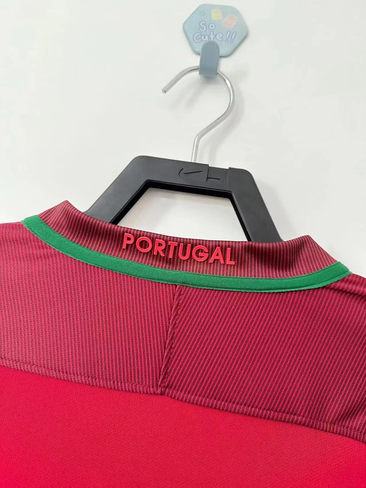 2016 Portugal Home Long Sleeve Retro Jersey view 14