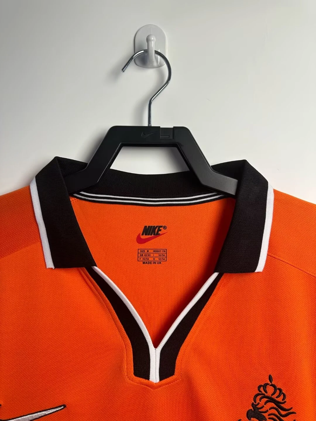 1998 Netherlands Home Long Sleeve Retro Jersey view 8