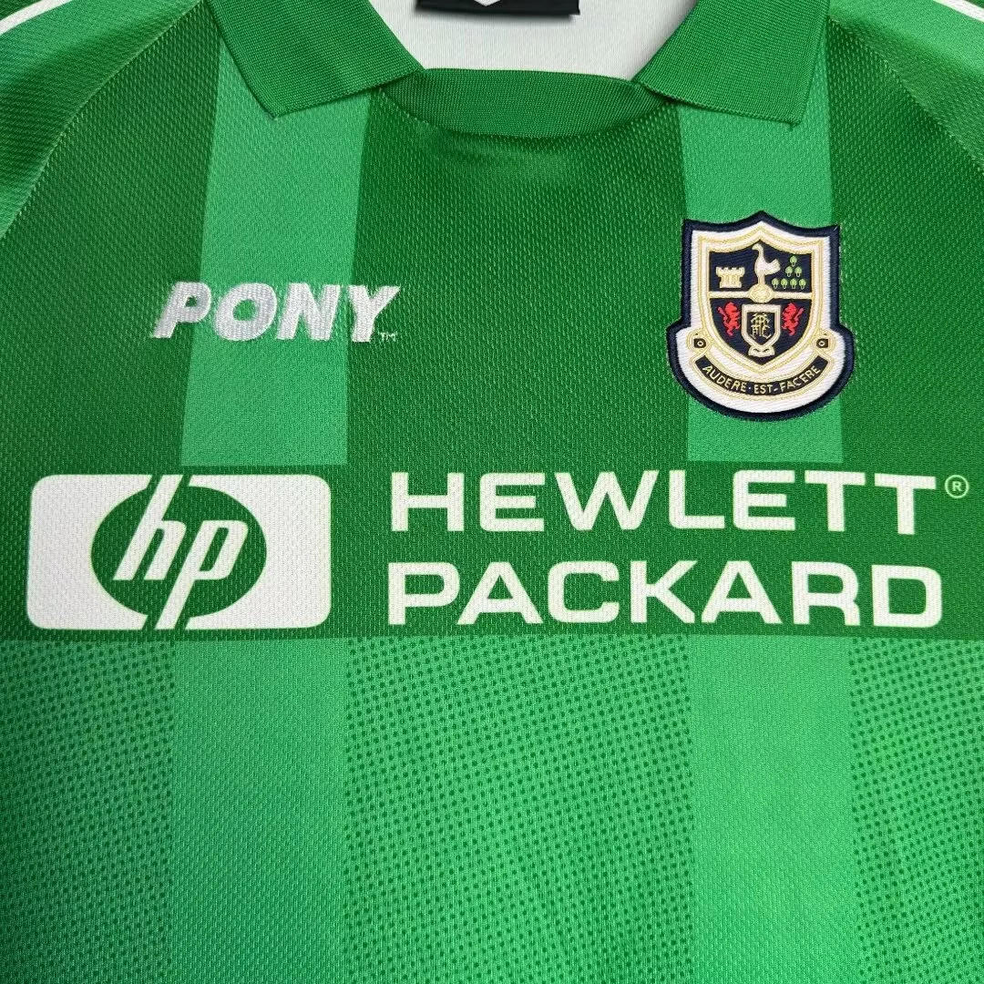 1997-99 Tottenham Hotspur Green Goalkeeper Long Sleeve Retro Shirt view 5