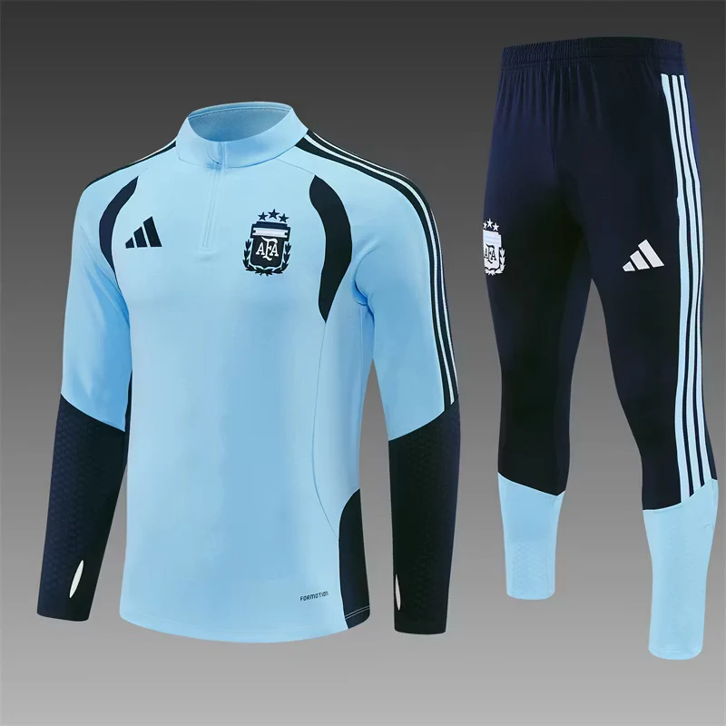 2026-27 Argentina Light Blue Half-Zip Training Jersey view 3