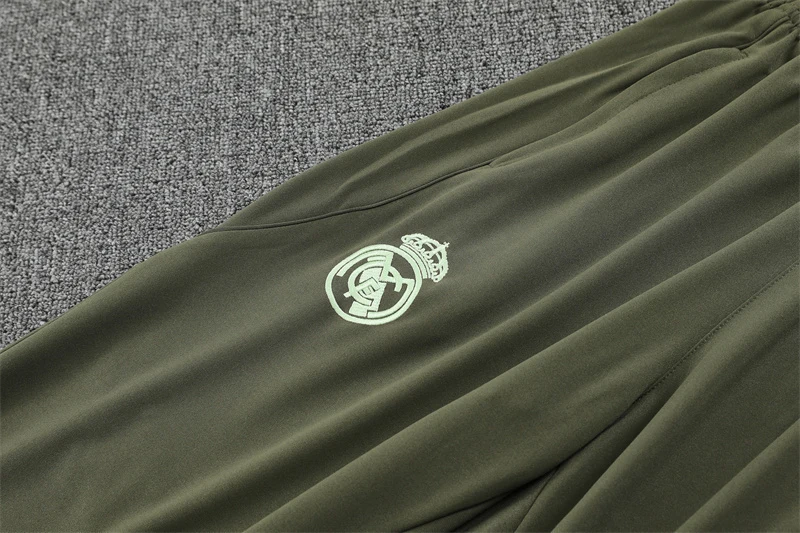 2025-26 Real Madrid Khaki Half-Zip Training Jersey view 8