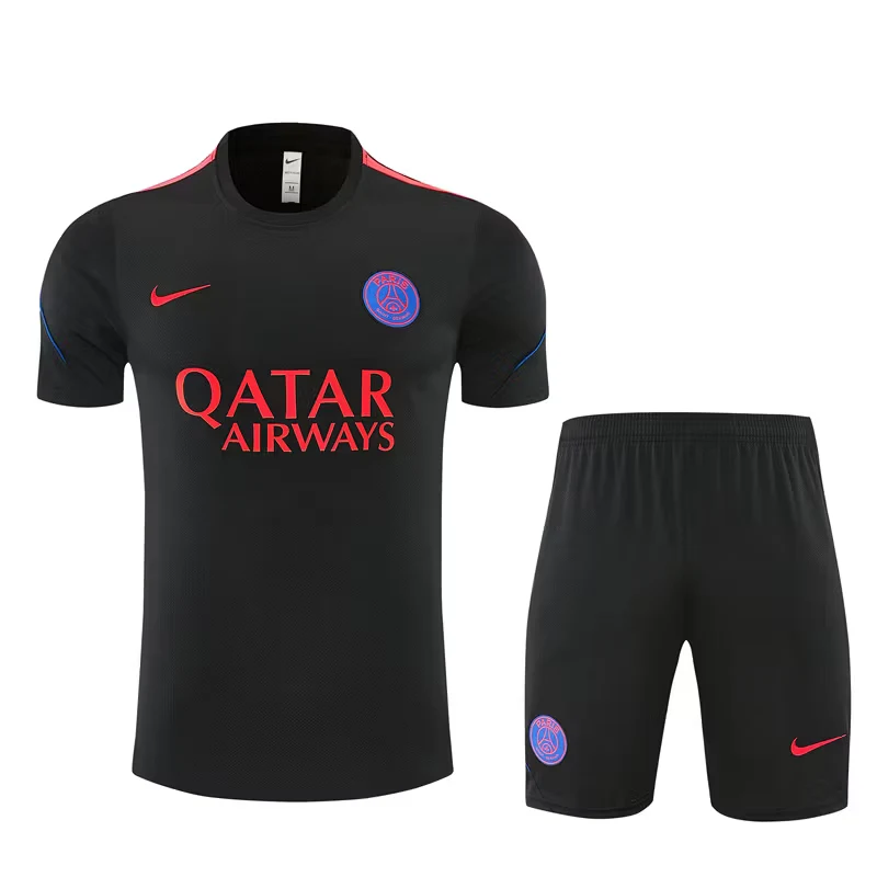 2026-27 Paris Black Short-Sleeve Training Jersey view 17