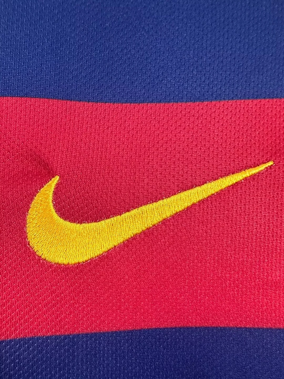 2015-16 Barcelona Home Long Sleeve Retro Jersey view 5
