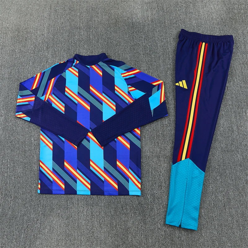 2026-27 Spain Royal Blue Half-Zip Training Jersey view 12