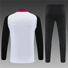 2025-26 Manchester United White Half-Raised Training Jersey view 2