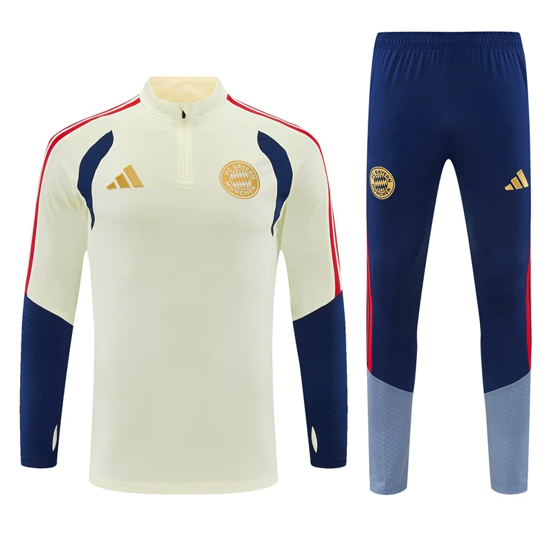 2026-27 Bayern Munich Beige Half-Zip Training Jersey view 19