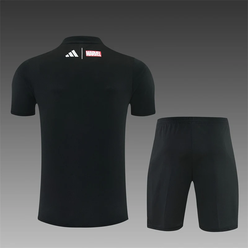 2025-26 Real Madrid Black Short-Sleeve Training Jersey view 2
