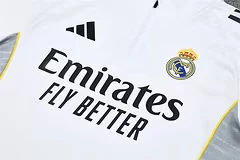 2025-26 Real Madrid White Half-Pull Training Jersey view 11