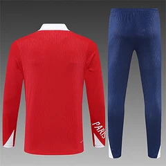 2025-26 Paris Saint-Germain Red Half-Pull Training Jersey view 2