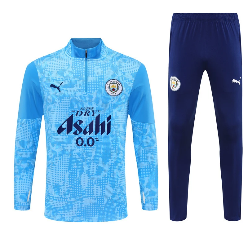 2025-26 Manchester City Light Blue Half-Zip Training Jersey view 15
