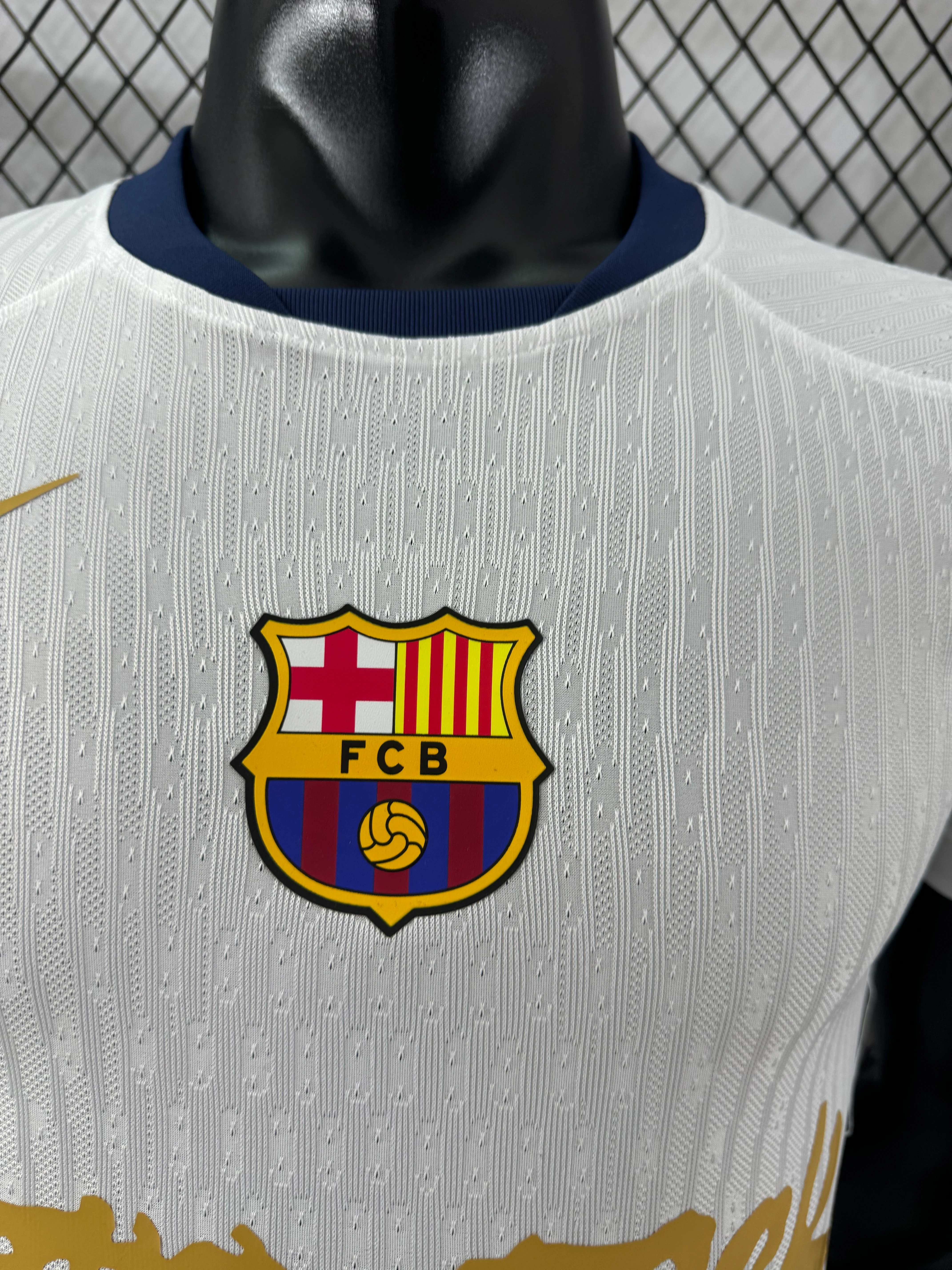 2025-26 Barcelona Special White Edition Jersey – Player Version view 5