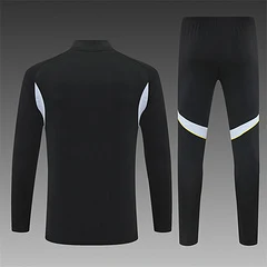 2025-26 Real Madrid Black Half-Pull Training Jersey view 2
