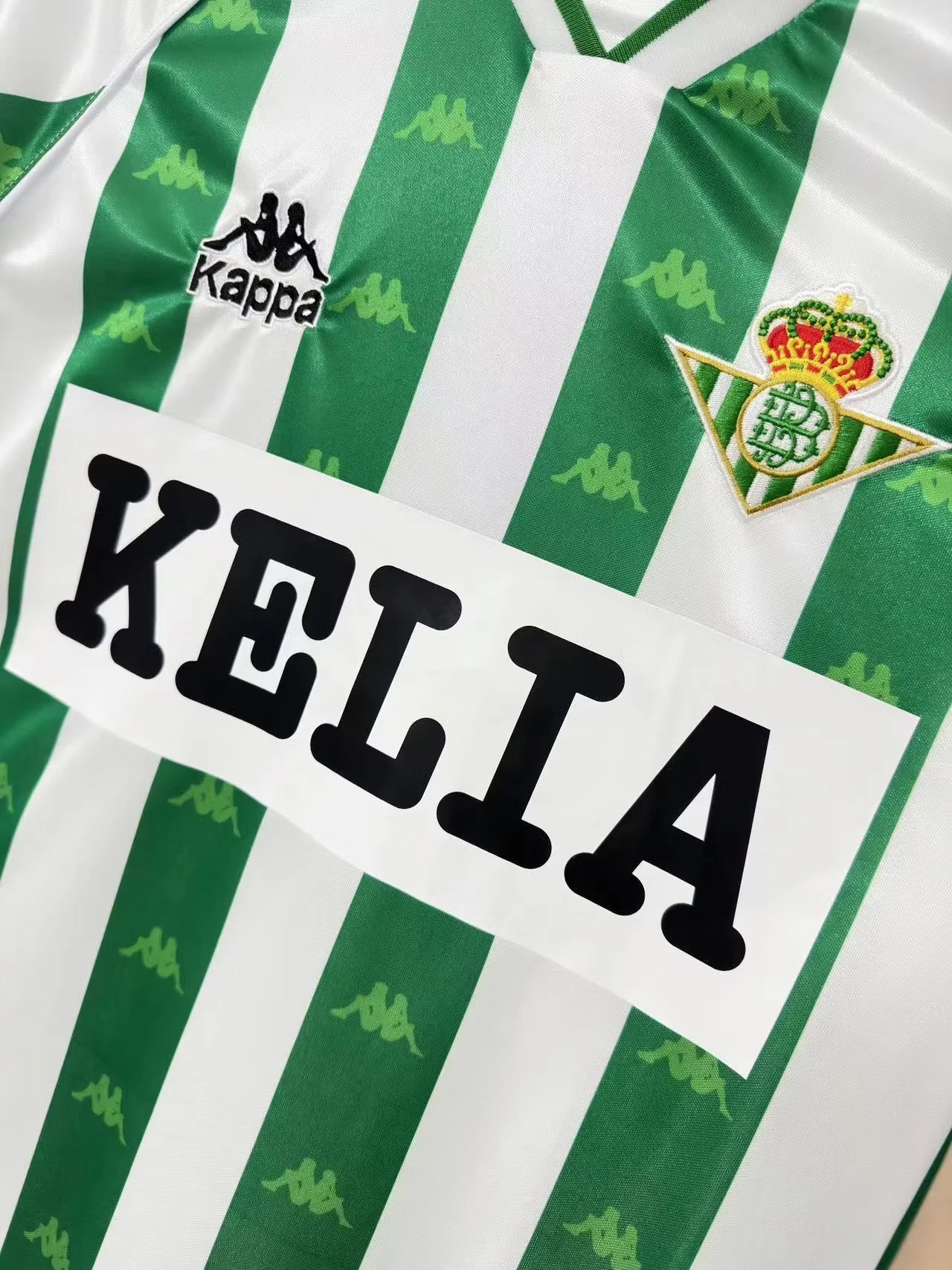 1995-97 Real Betis Home Retro Jersey - With Advertisement view 4