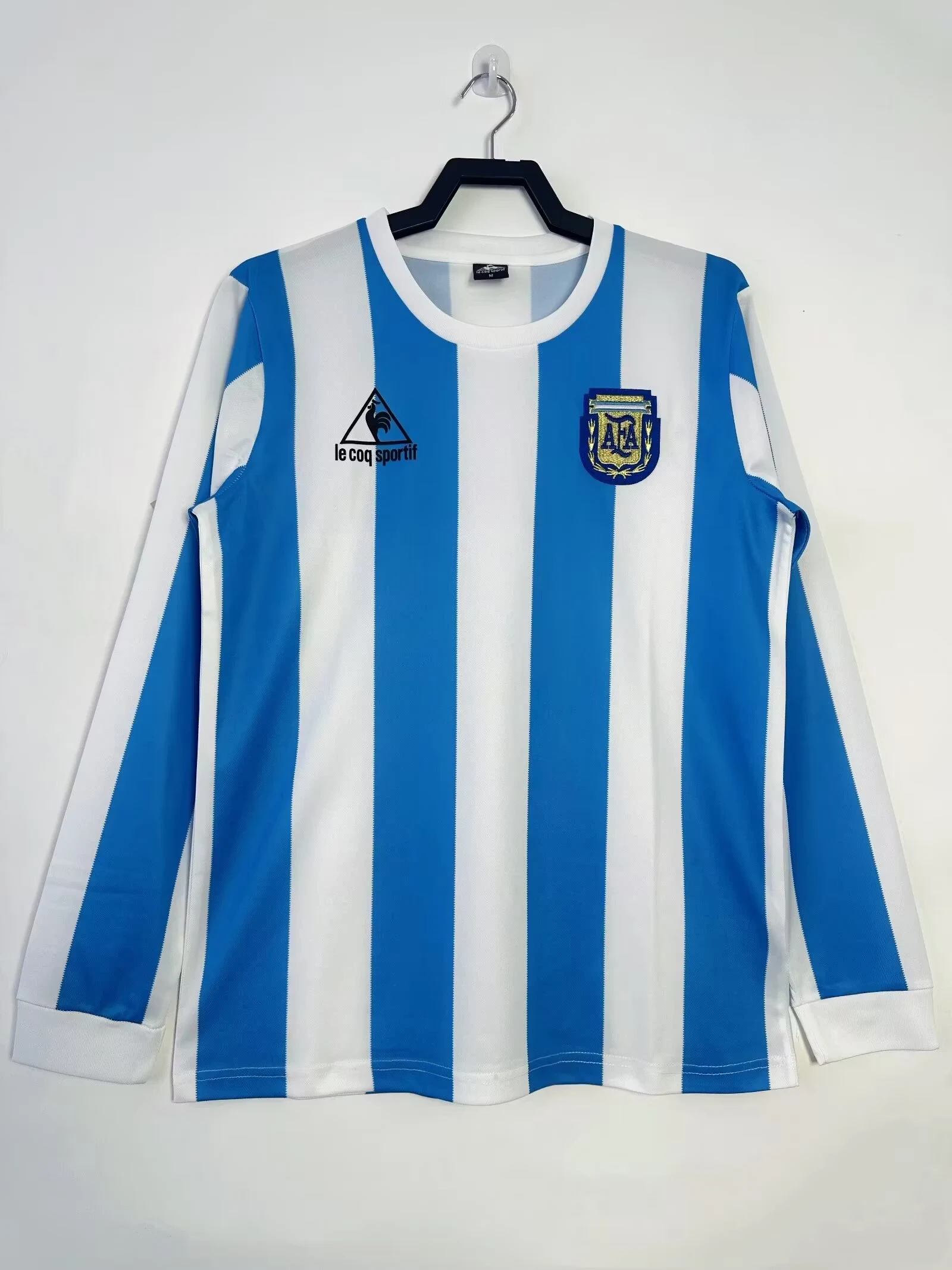 1986 Argentina Home Long Sleeve Retro Jersey