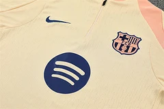 2025-26 Barcelona Beige Half-Pull Training Jersey view 11