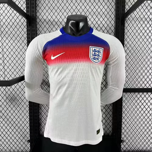 2025-26 England Home Long Sleeve Shirt - Player Edition.