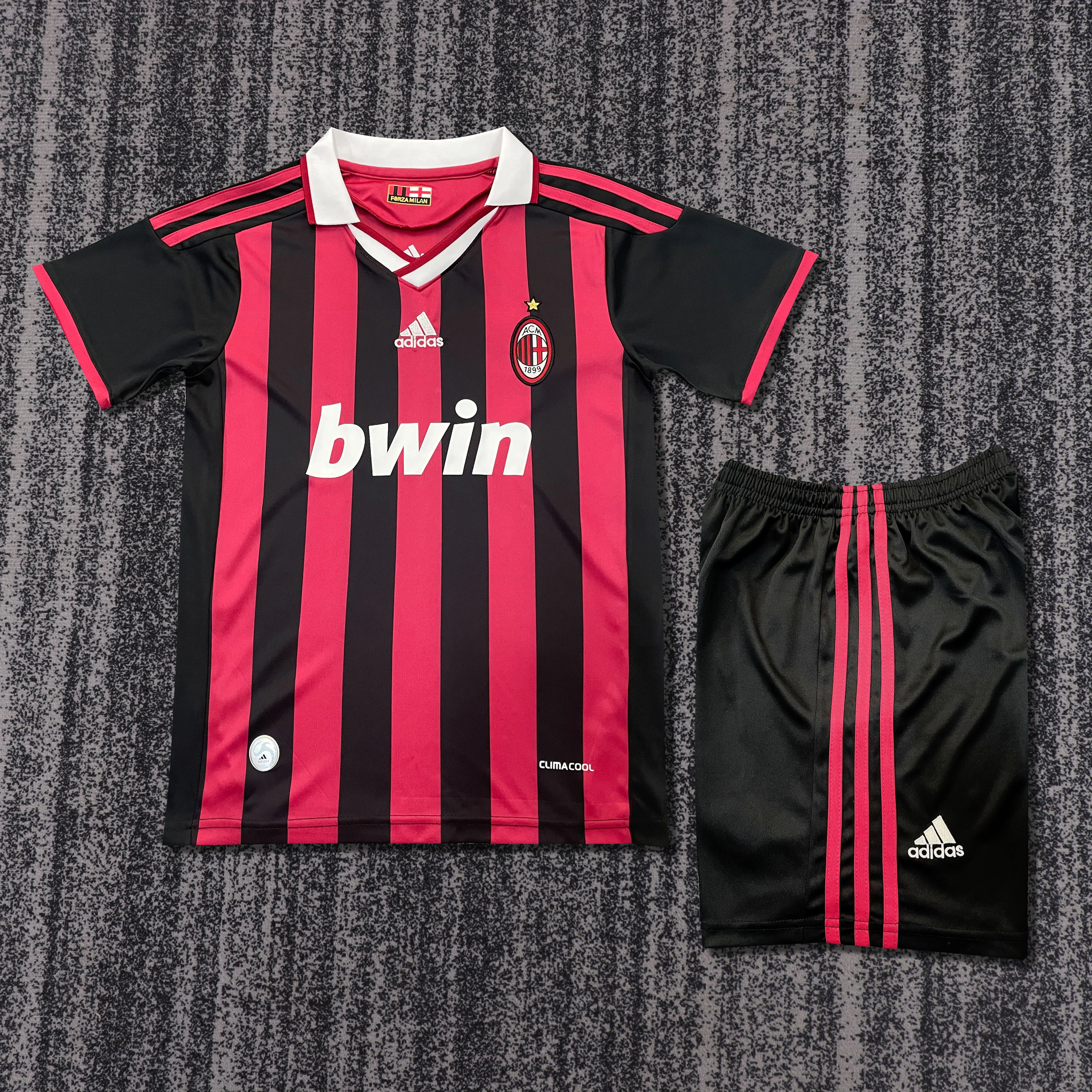 2009-10 AC Home Retro Shirt - Kids Sizes