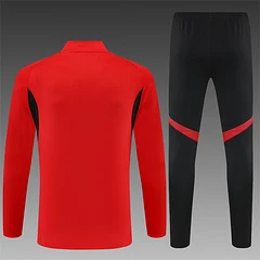 2025-26 Manchester United Red Half-Pull Training Jersey view 2