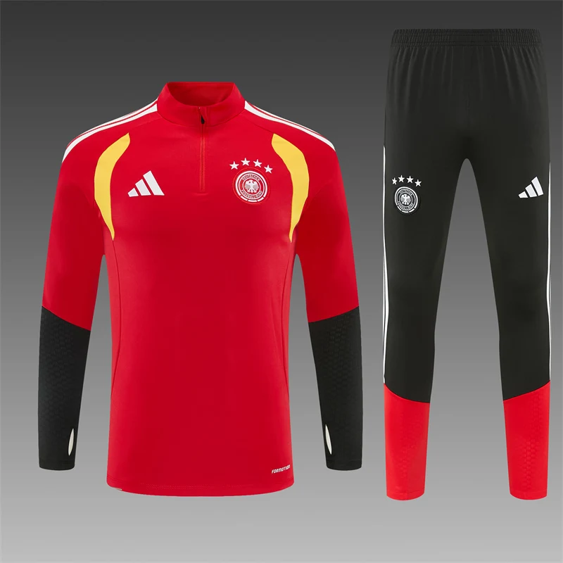 2026-27 Germany Red Half-Zip Training Jersey view 3