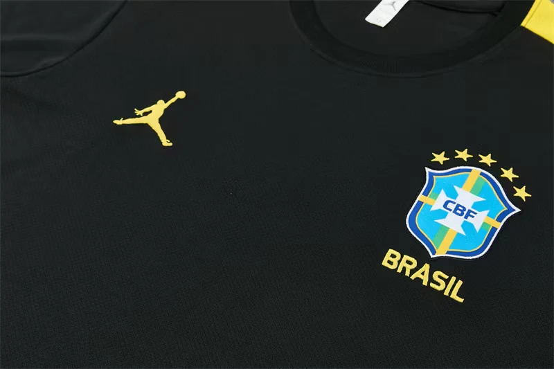 2026-27 Brazil Black Short-Sleeve Training Jersey view 7