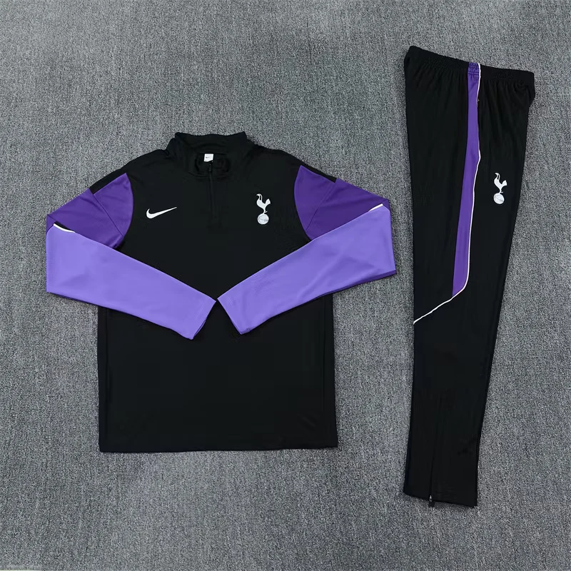 2026-27 Tottenham Hotspur Black Half-Zip Training Kit view 15