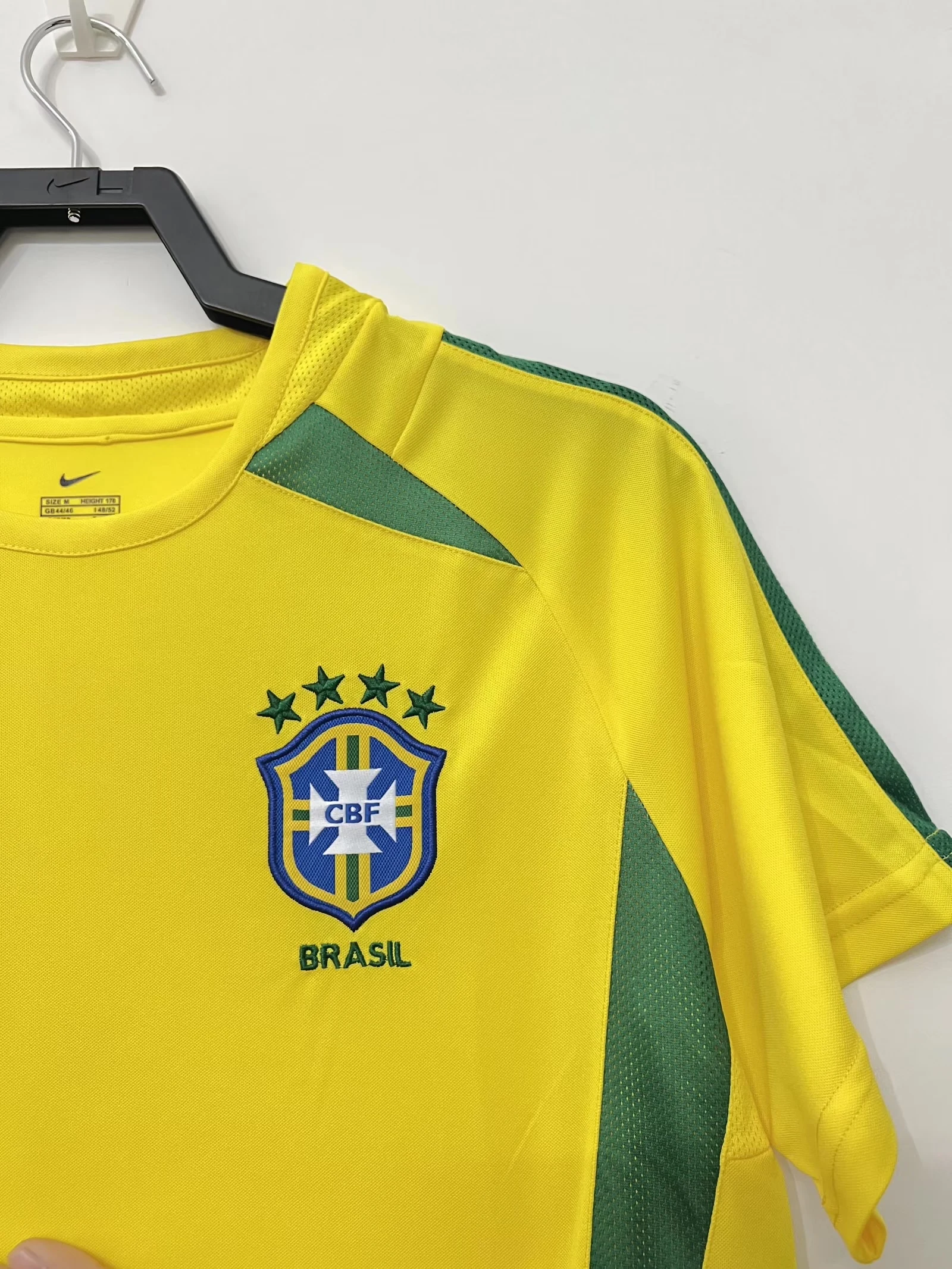 2002 Brazil Home Retro Jersey view 6