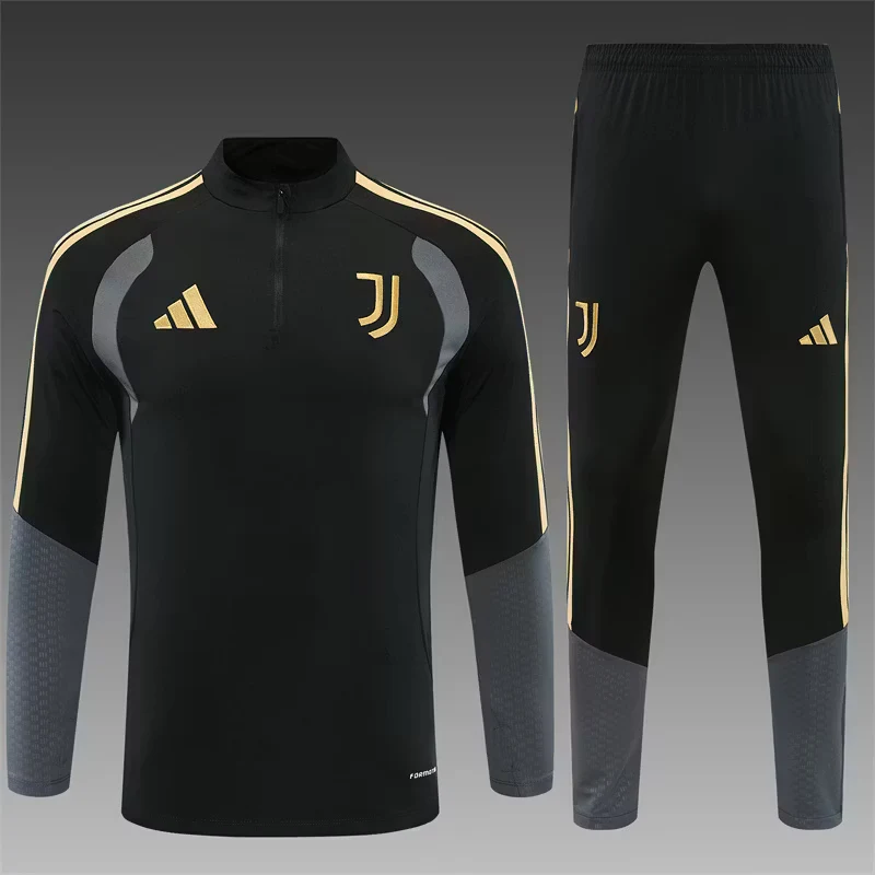 2026-27 Juventus Black Half-Zip Long-Sleeve Training Kit view 14