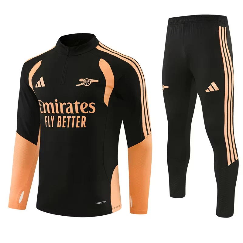 2025-26 Arsenal Black Half-Zip Training Kit view 10