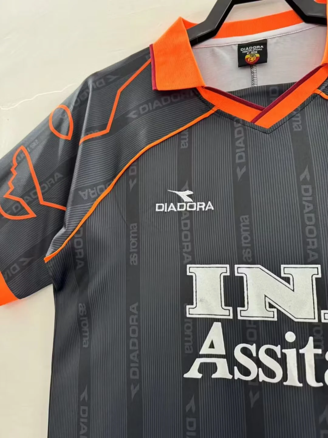 1999-00 Roma Away Retro Jersey view 5