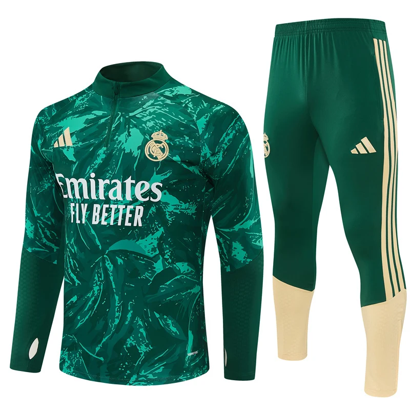 2026-27 Real Madrid Green Half-Zip Training Jersey view 18