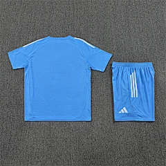 2025-26 Real Madrid light blue short-sleeved training jersey view 15