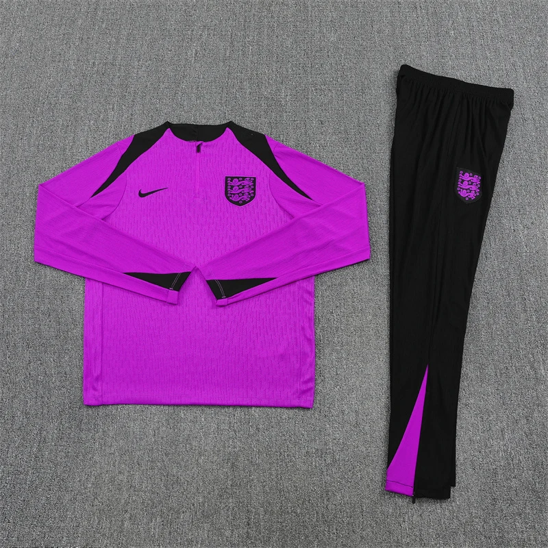 2025-26 England Purple Half-Zip Training Jersey view 15