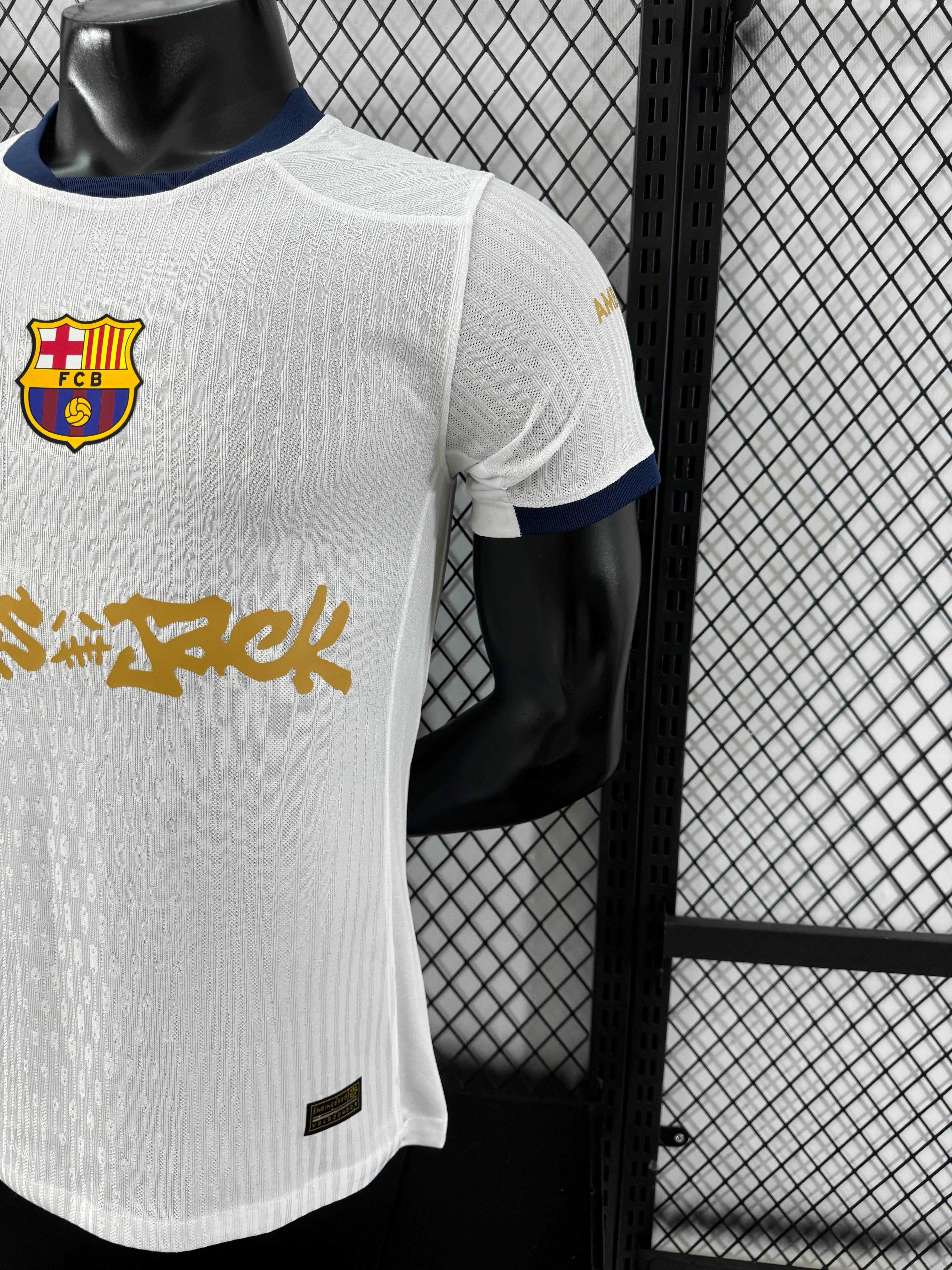 2025-26 Barcelona Special White Edition Jersey – Player Version view 9