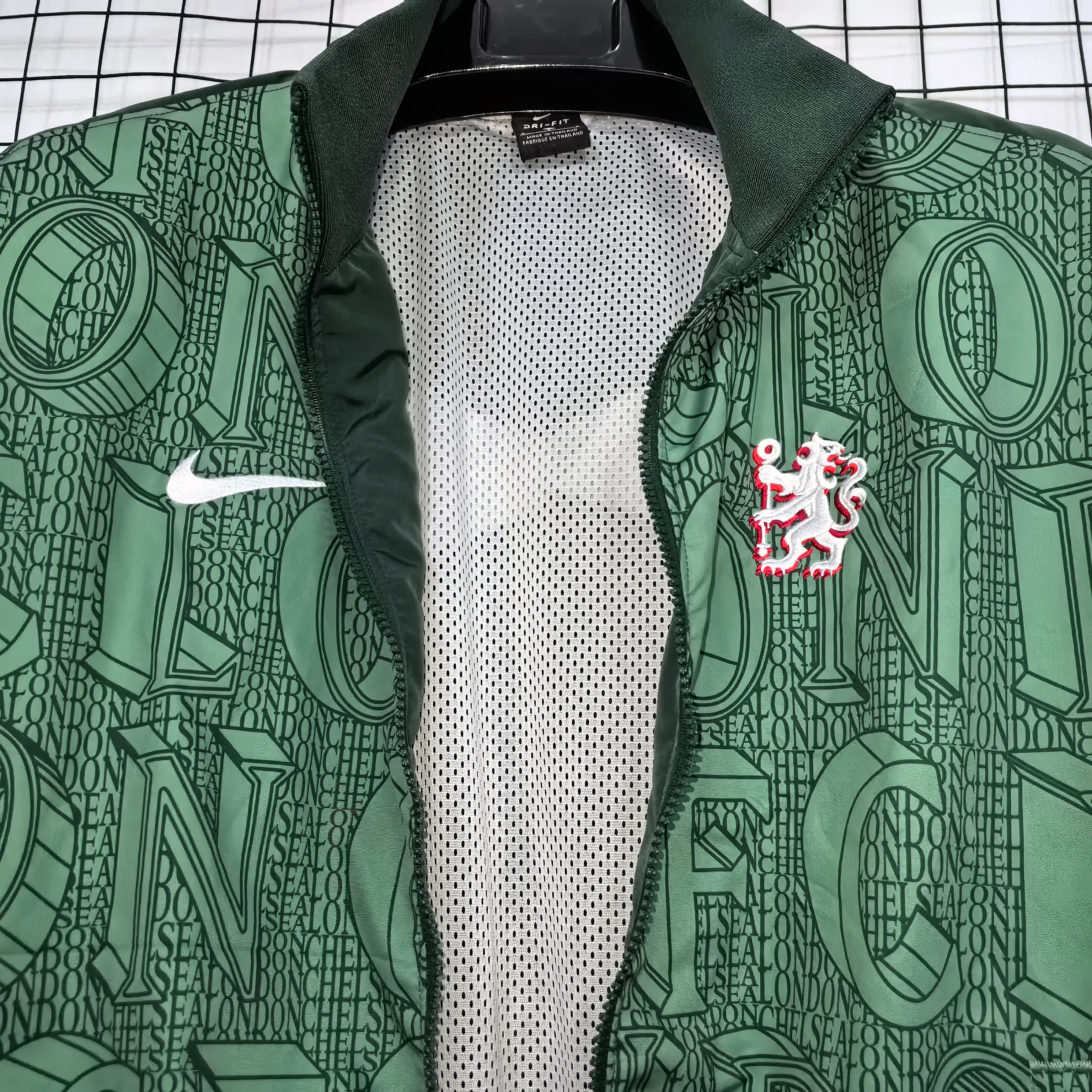 2025-26 Chelsea Green Waterproof Training Windbreaker view 5