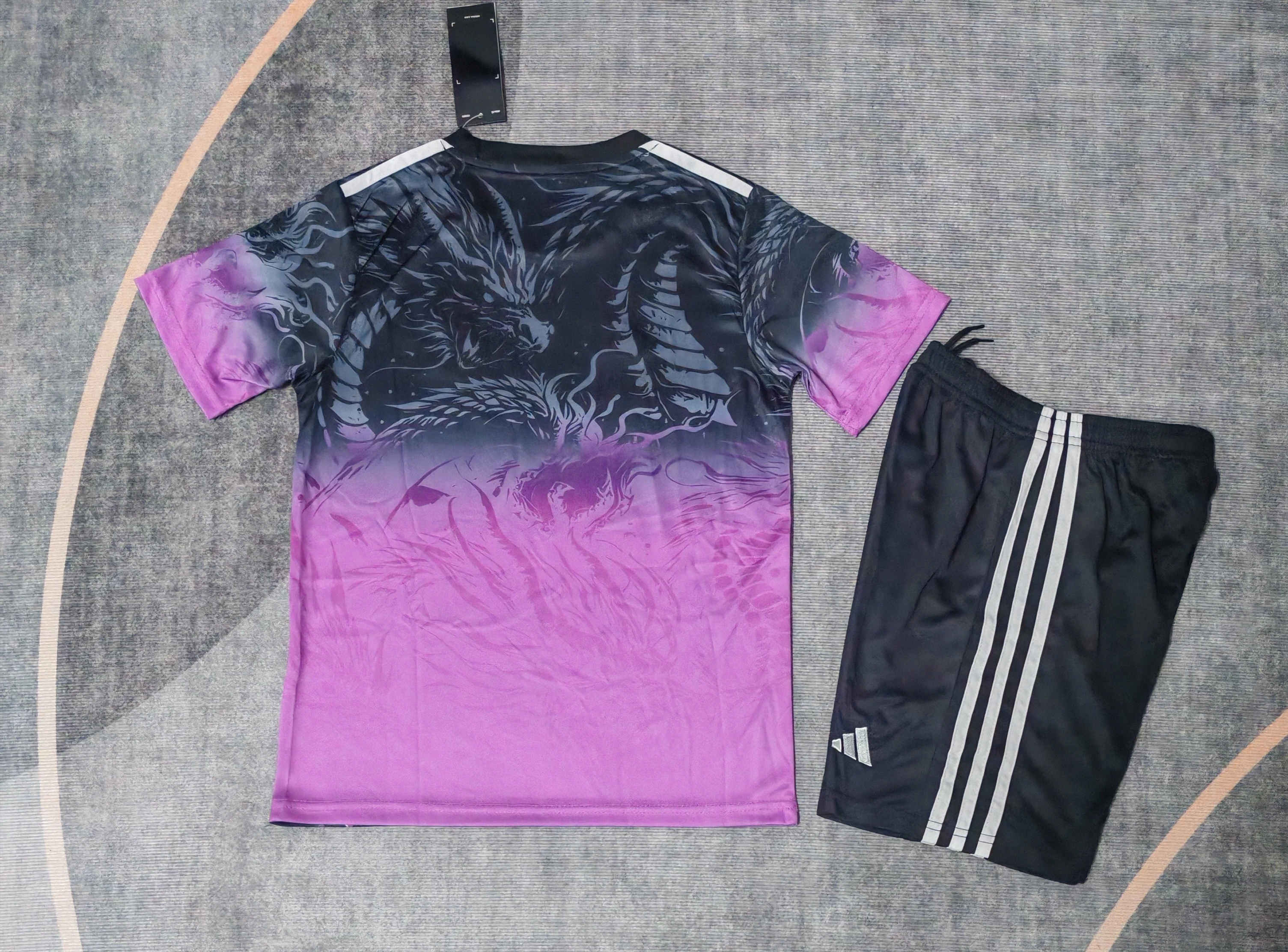 2025-26 Real Madrid "Black, Pink & Dragon" Jersey – Kids' Edition view 2