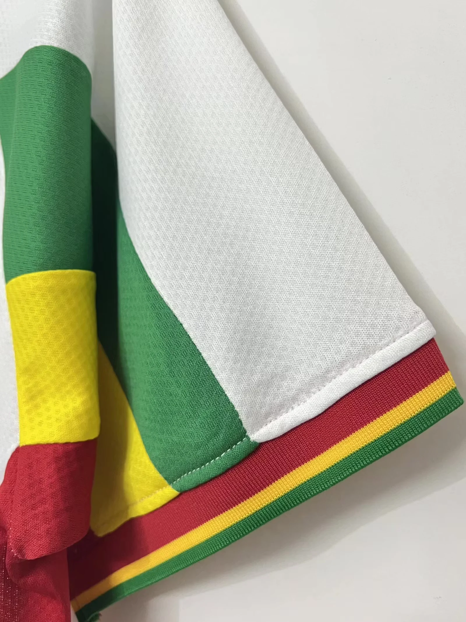 2002 Senegal White Retro Jersey view 6