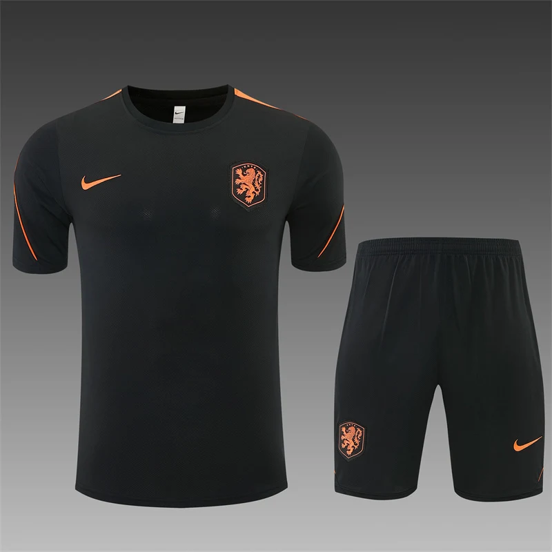 2026-27 Netherlands Black Short-Sleeve Training Jersey view 3