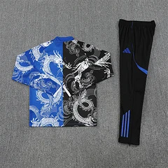 2025-26 Real Madrid Black and Blue Special Edition Half-Draw Training Jersey view 14