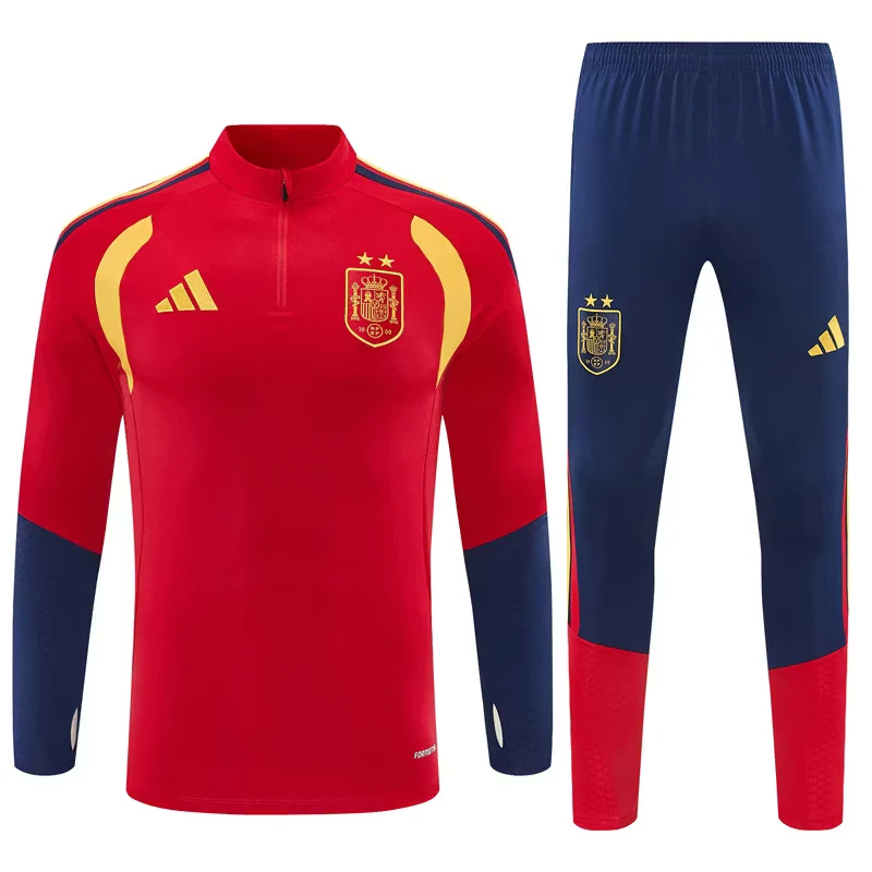 2026-27 Spain Red Half-Zip Training Jersey (Two Stars) view 21
