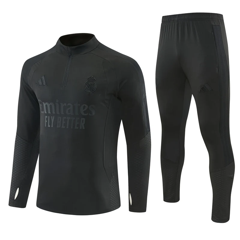 2026-27 Real Madrid Black Half-Zip Training Jersey view 19