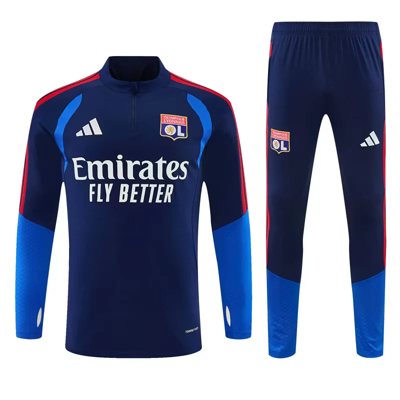 2026-27 Lyon Royal Blue Half-Zip Training Jersey view 19