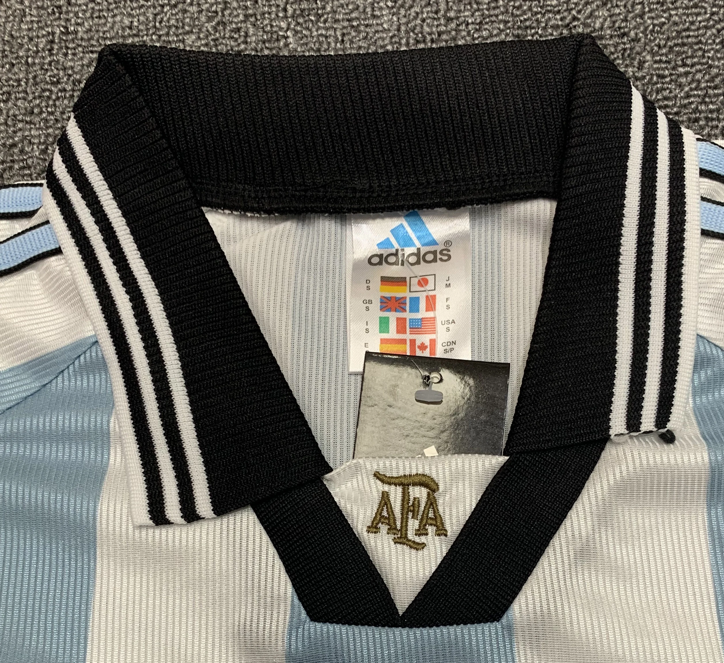 1998 Argentina Home Retro Jersey view 4