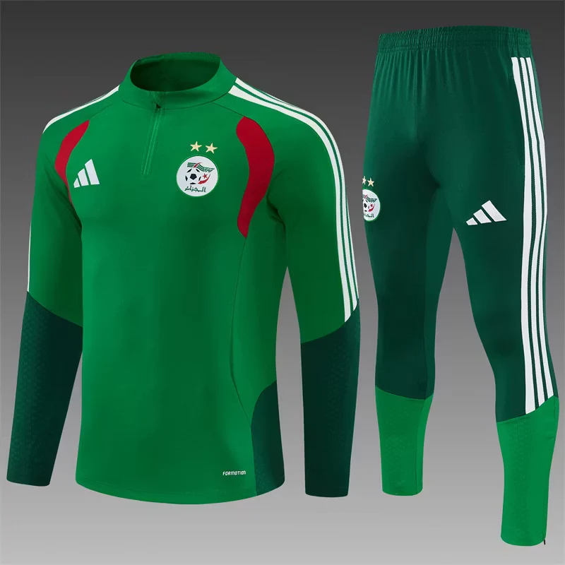 2026-27 Algeria Green Half-Zip Training Jersey