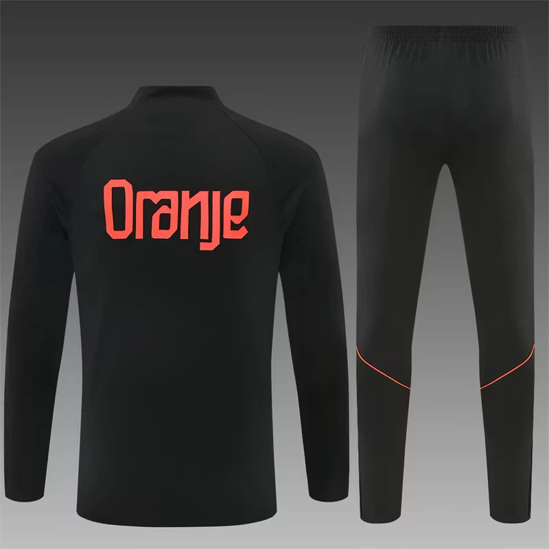 2026-27 Netherlands Royal Black Half-Zip Training Jersey view 2