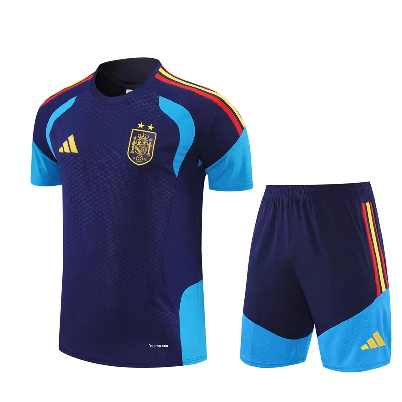 2026-27 Spain Royal Blue Short-Sleeve Training Jersey (Two Stars) view 14