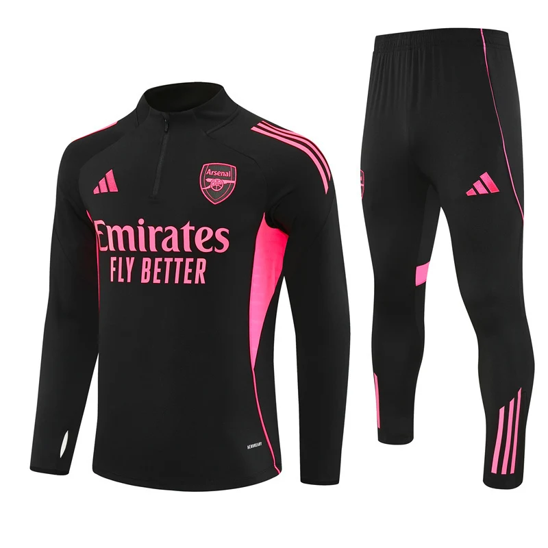 2025-26 Arsenal Black Half-Zip Training Kit view 14