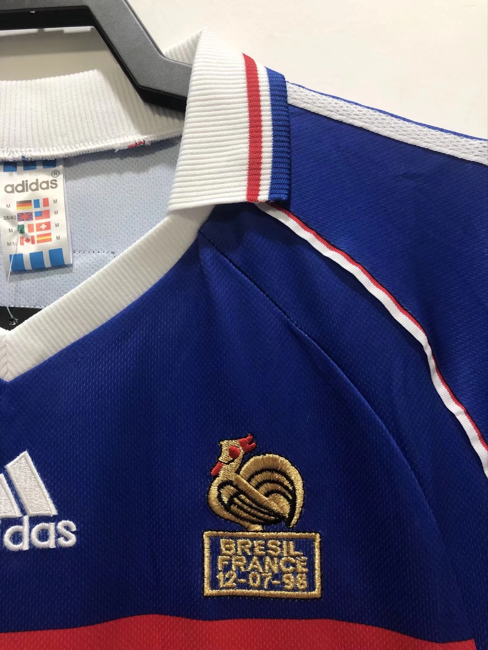 1998 France Home Retro Jersey view 9