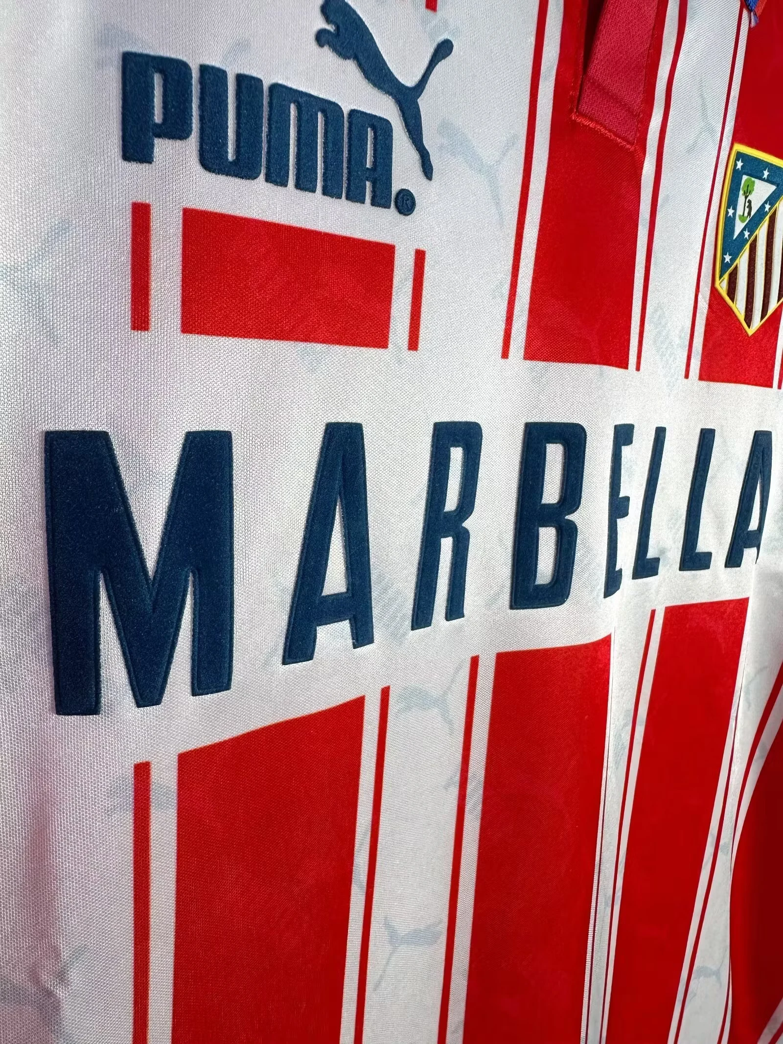 1994-95 Atletico Madrid Home Long Sleeve Retro Jersey view 3