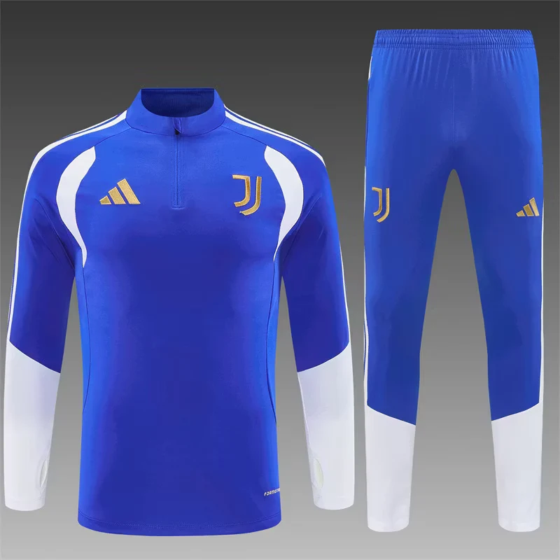 2026-27 Juventus Light Blue Half-Zip Long-Sleeve Training Kit view 20